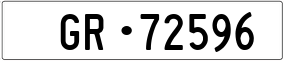 Trailer License Plate